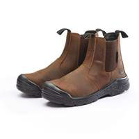 [100-DF-CHELSEABR- 10] Safety Boot Chelsea Brown Size 10